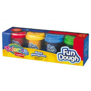 Masa plastyczna Colorino Fun Dough, 4 kolory x 56g